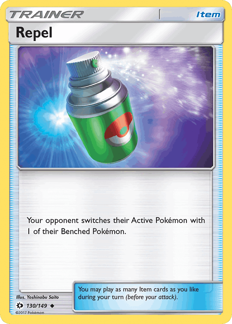 Repel #130 from Sun & Moon - Uncommon - Illustrated by Yoshinobu Saito
