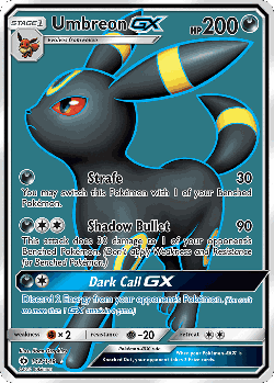 Umbreon-GX 142, Sun & Moon