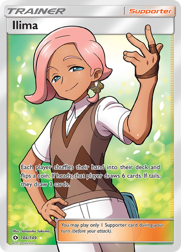 Ilima #146 from Sun & Moon - Rare Ultra - Illustrated by Sanosuke Sakuma