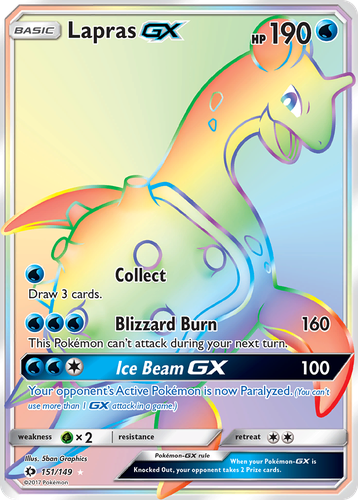 Lapras-GX 151, Sun & Moon