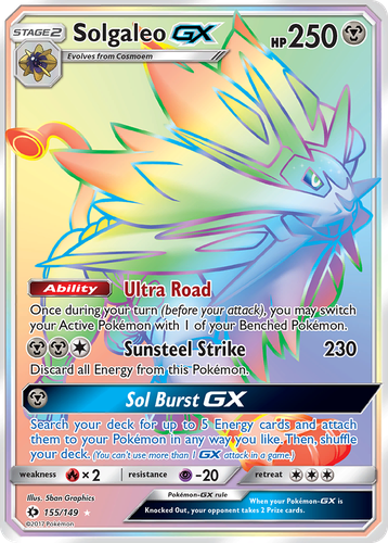 Solgaleo-GX 155, Sun & Moon