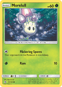 Morelull Pokémon TCG card art