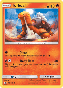 Torkoal Pokémon TCG card art