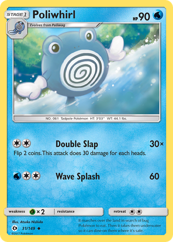 Poliwhirl 31, Sun & Moon