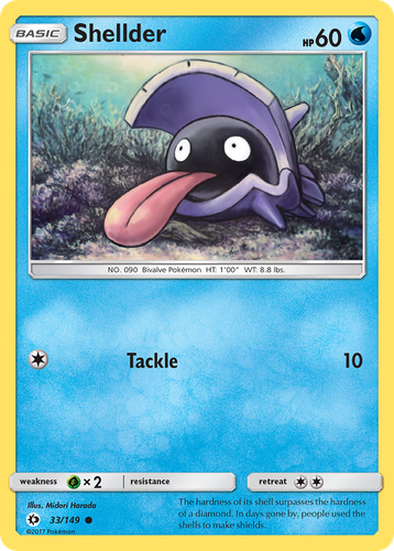 Shellder 33, Sun & Moon