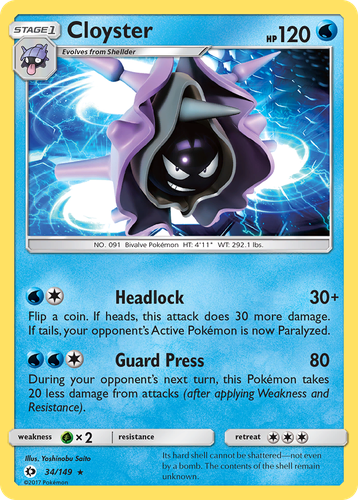 Cloyster 34, Sun & Moon