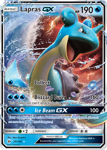 Lapras-GX 35, Sun & Moon