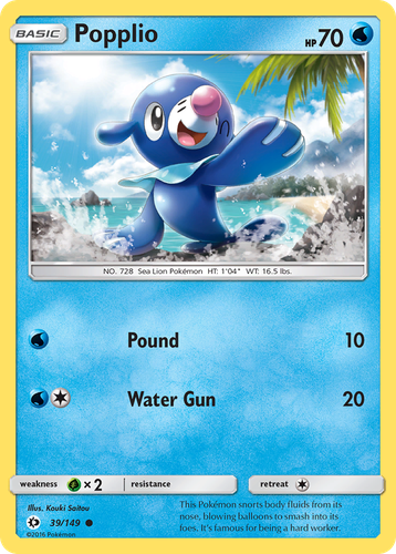 Popplio 39, Sun & Moon