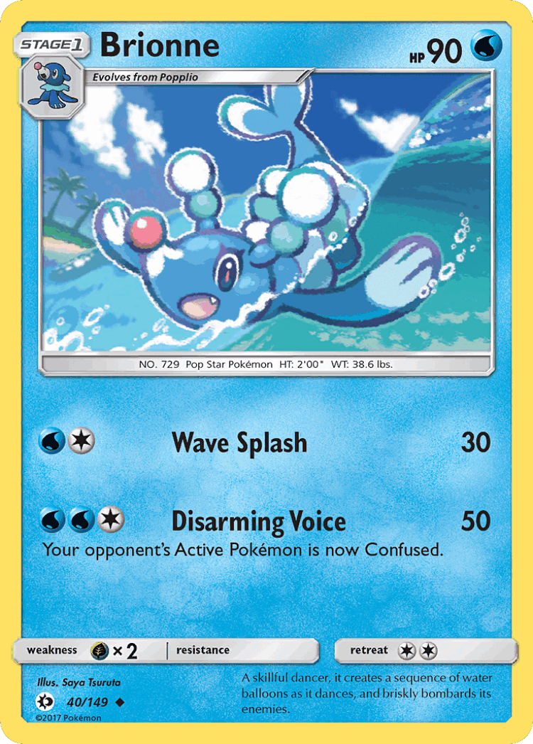 Brionne #40 from Sun & Moon - Uncommon - Illustrated by Saya Tsuruta