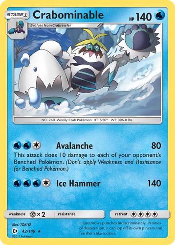 Crabominable 43, Sun & Moon