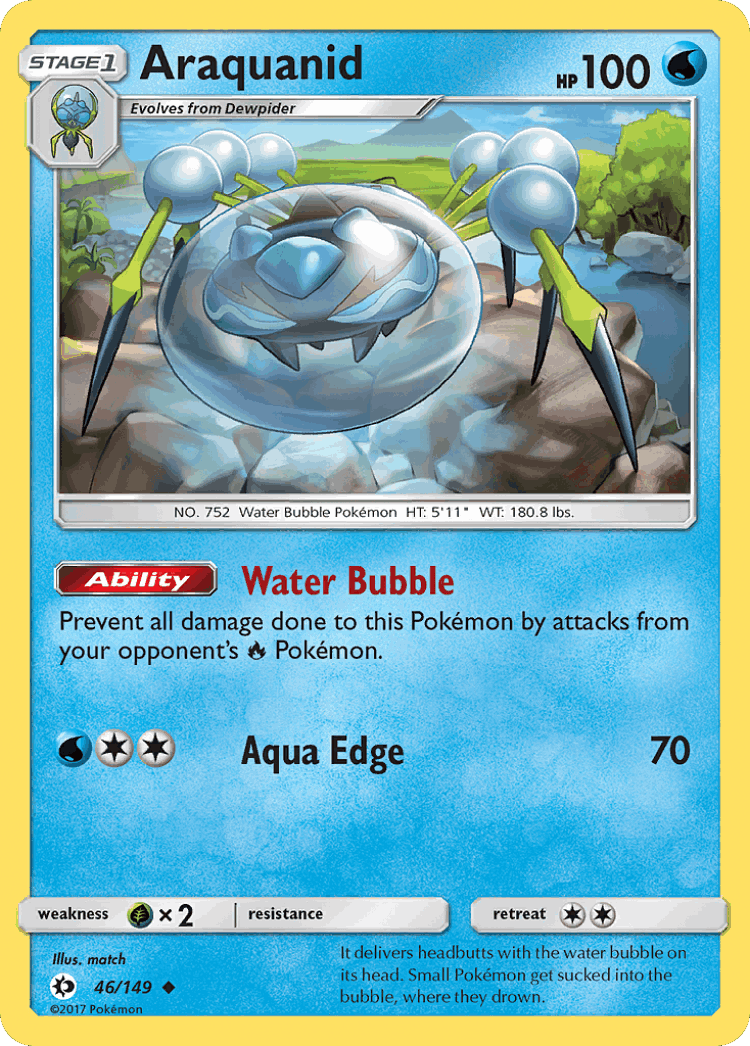 Araquanid #46 from Sun & Moon - Uncommon - Illustrated by match