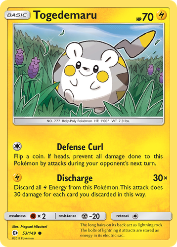 Togedemaru 53, Sun & Moon