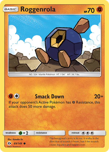 Roggenrola 69, Sun & Moon