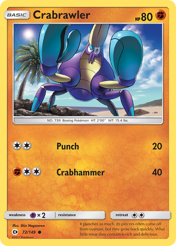 Crabrawler 72, Sun & Moon