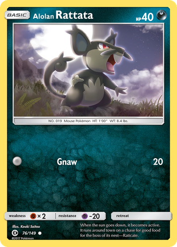 Alolan Rattata 76, Sun & Moon