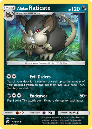 Alolan Raticate 77, Sun & Moon
