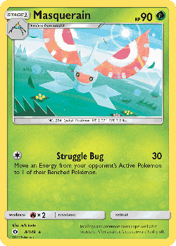 Masquerain Pokémon TCG card art