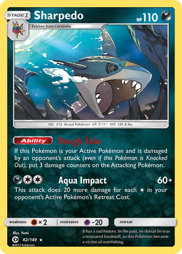 Sharpedo 82, Sun & Moon