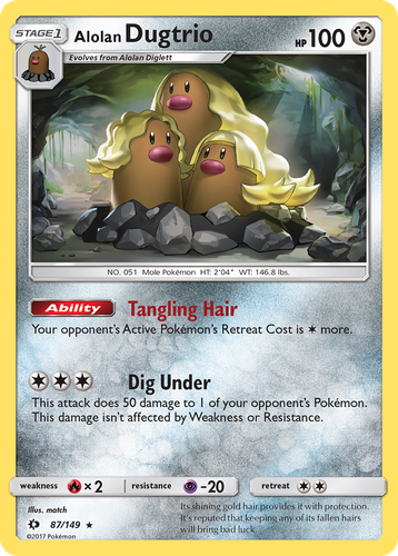 Alolan Dugtrio 87, Sun & Moon