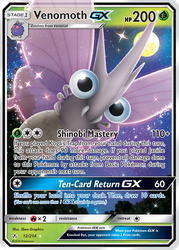 Venomoth-GX Pokémon TCG card art
