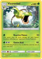 Victreebel Pokémon TCG card art