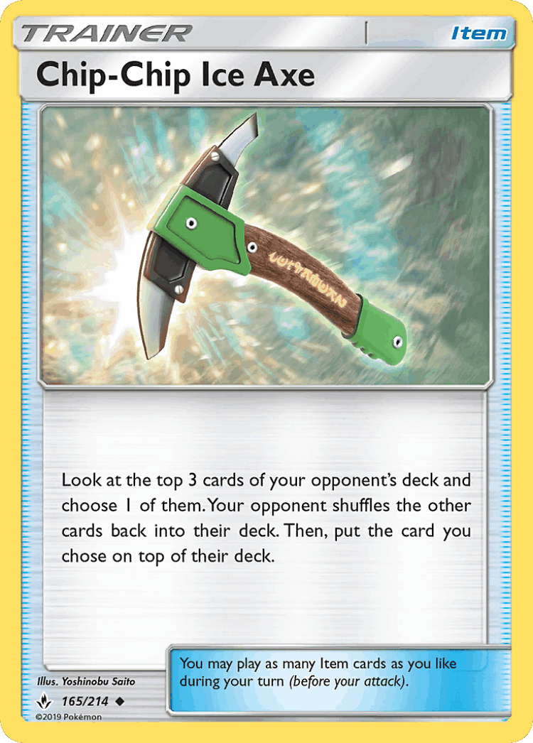 Chip-Chip Ice Axe #165 from Unbroken Bonds - Uncommon - Illustrated by Yoshinobu Saito