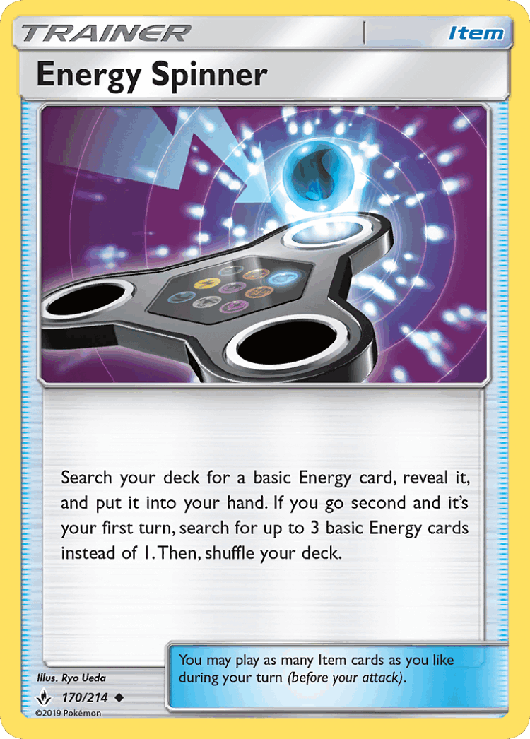 Energy Spinner #170 from Unbroken Bonds - Uncommon - Illustrated by Ryo Ueda