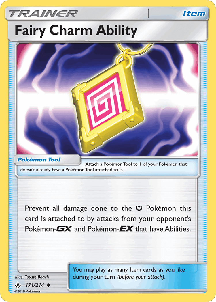 Fairy Charm Ability #171 from Unbroken Bonds - Uncommon - Illustrated by Toyste Beach