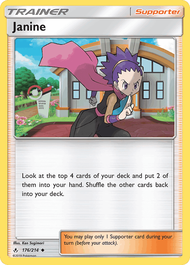 Janine #176 from Unbroken Bonds - Uncommon - Illustrated by Ken Sugimori