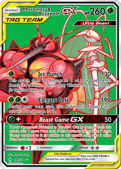 Pheromosa & Buzzwole-GX 191, Unbroken Bonds
