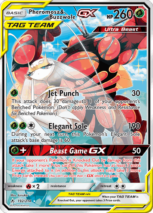 Pheromosa & Buzzwole-GX 192, Unbroken Bonds