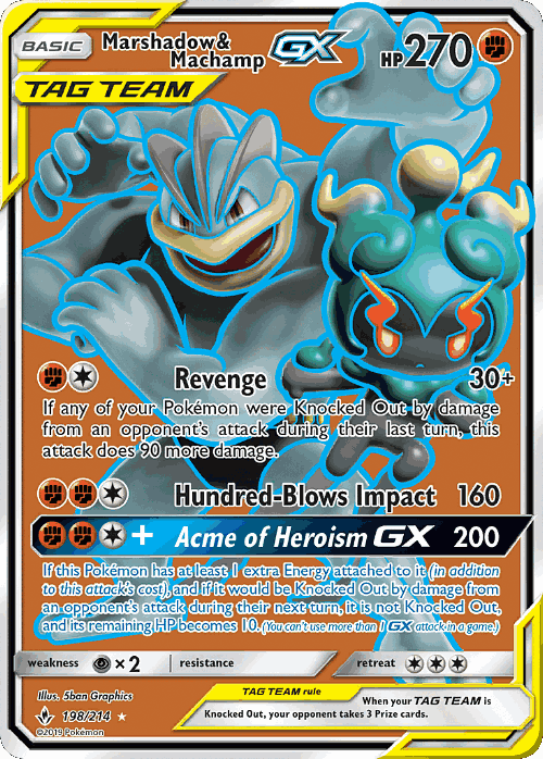 Marshadow & Machamp-GX 198, Unbroken Bonds