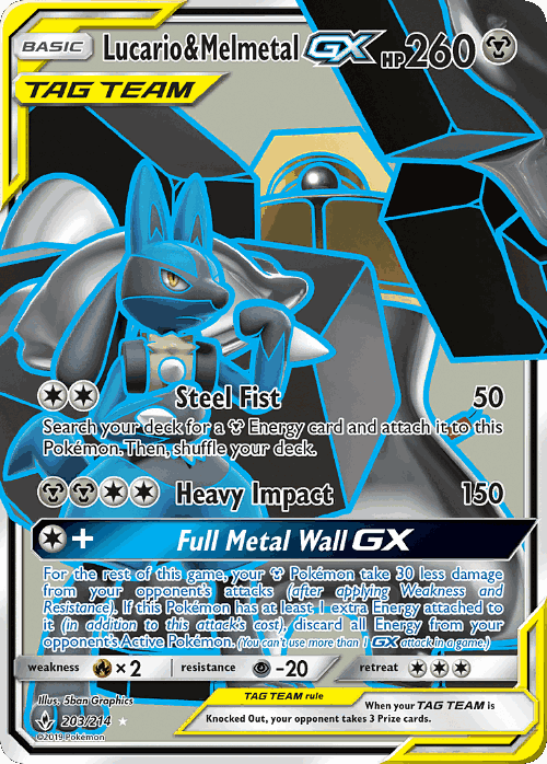 Lucario & Melmetal-GX 203, Unbroken Bonds