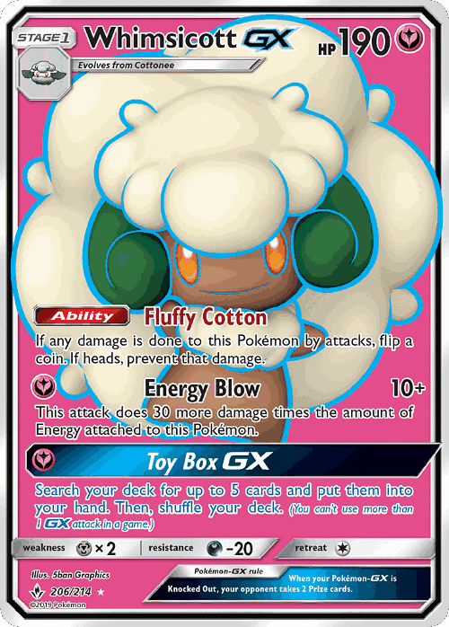 Whimsicott-GX 206, Unbroken Bonds