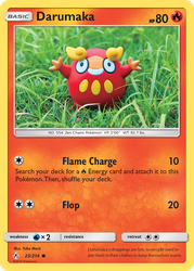Darumaka Pokémon TCG card art
