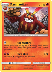 Darmanitan Pokémon TCG card art