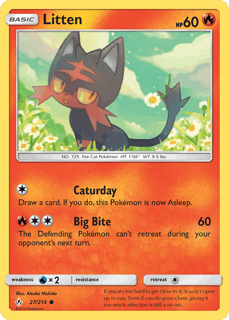 Litten #27 from Unbroken Bonds - Common - Illustrated by Atsuko Nishida