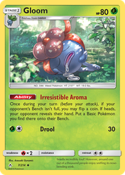 Gloom Pokémon TCG card art