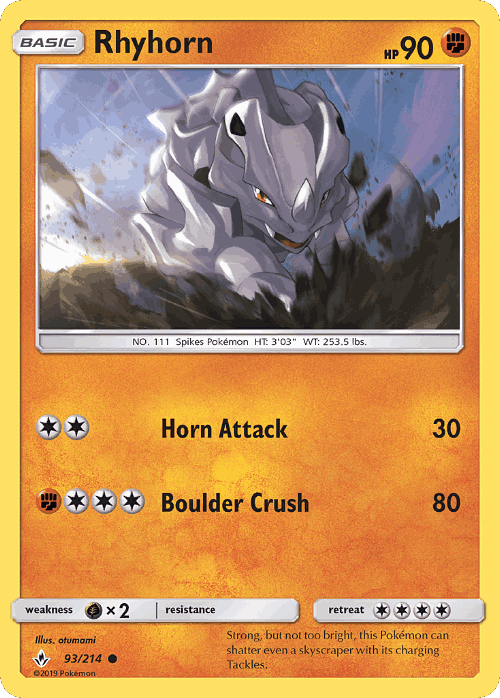 Rhyhorn 93, Unbroken Bonds