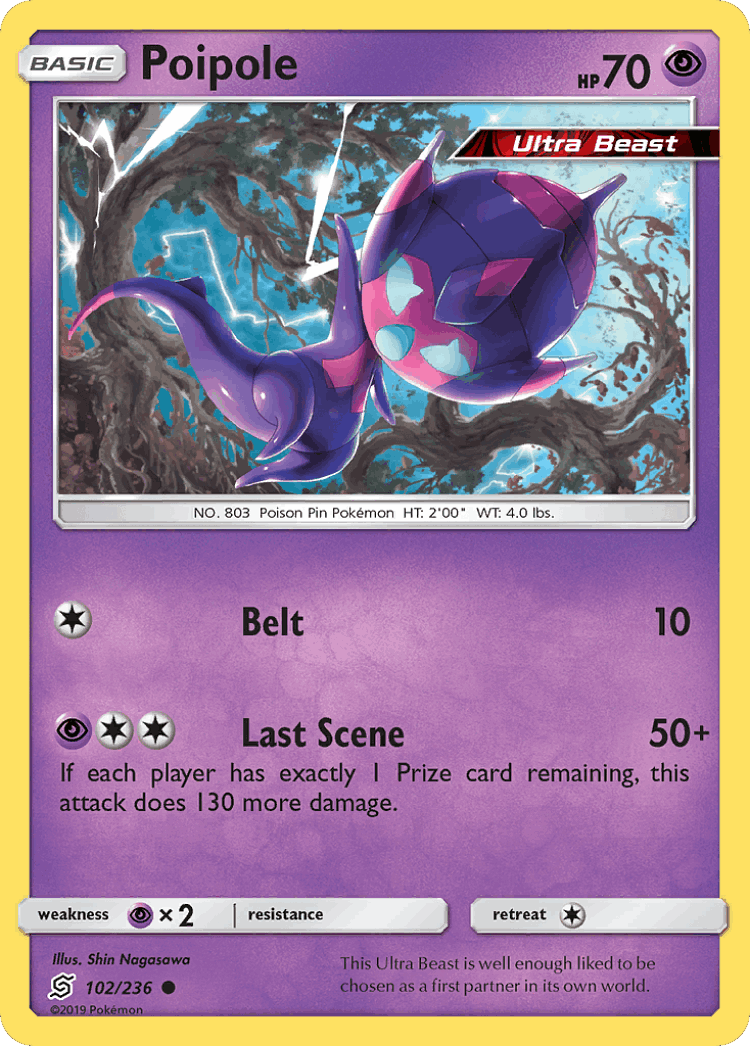 Poipole #102 from Unified Minds - Common - Illustrated by Shin Nagasawa