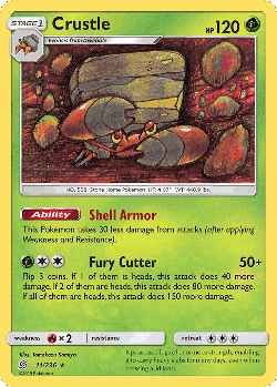 Crustle Pokémon TCG card art