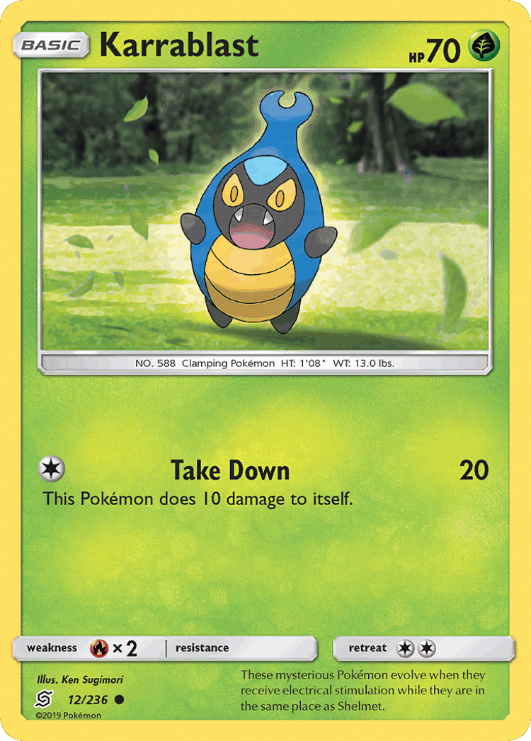 Karrablast #12 from Unified Minds - Common - Illustrated by Ken Sugimori