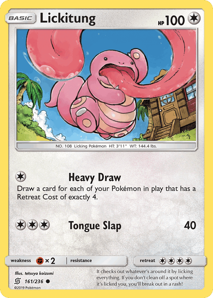 Lickitung #161 from Unified Minds - Common - Illustrated by tetsuya koizumi