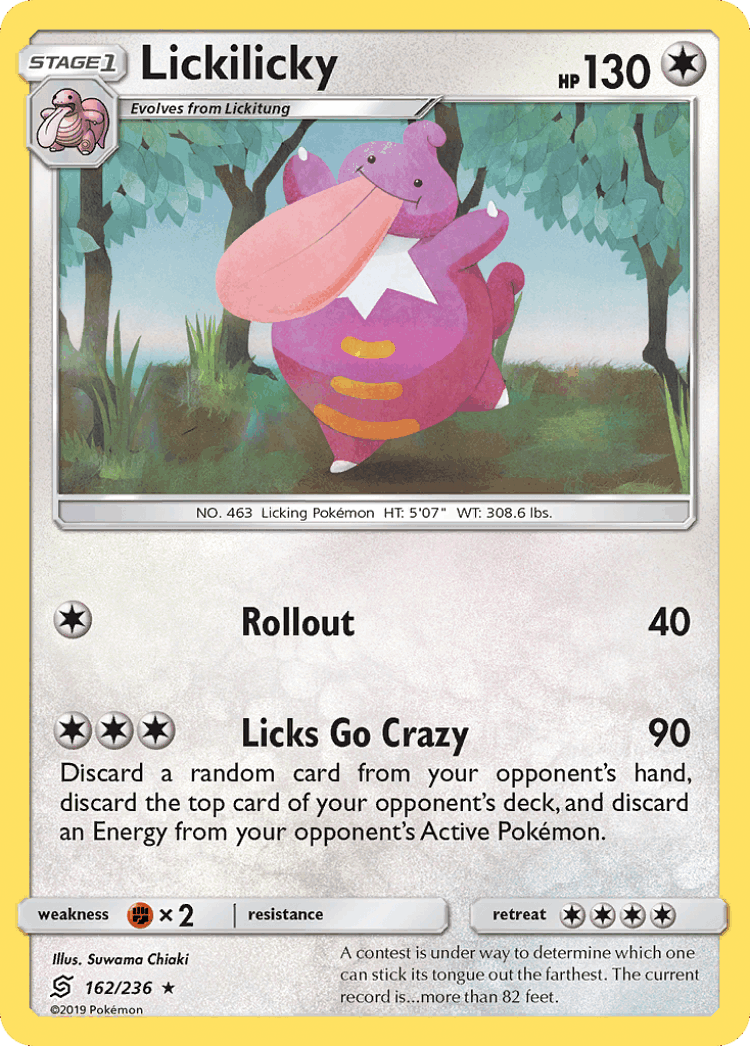 Lickilicky #162 from Unified Minds - Rare - Illustrated by Suwama Chiaki