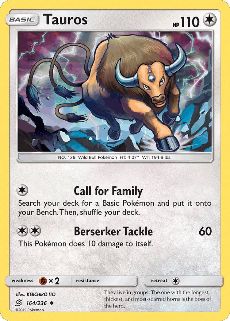 Tauros #164 from Unified Minds - Uncommon - Illustrated by KEIICHIRO ITO