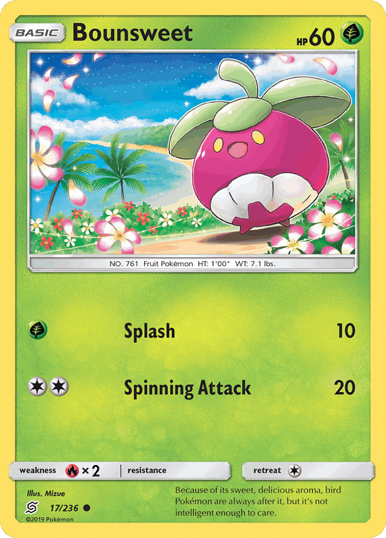 Bounsweet #17 from Unified Minds - Common - Illustrated by Mizue