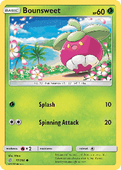 Bounsweet Pokémon TCG card art