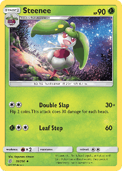 Steenee Pokémon TCG card art