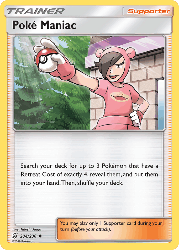Poké Maniac #204 from Unified Minds - Uncommon - Illustrated by Hitoshi Ariga