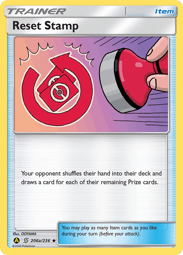 Reset Stamp #206 from Unified Minds - Uncommon - Illustrated by OOYAMA